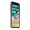 Оригинальный кожаный чехол-накладка Apple для iPhone X, цвет платиново-серый  (MQT92ZM/A) - фото 22933