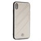 Чехол-Накладка Mercedes iPhone XS Max New Organic I Hard Leather, "Grey" (MEHCI65THLGR) - фото 25216