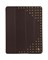 Чехол книжка JisonCase Premium Studded для Apple iPad 2/3/4 (Коричневый)