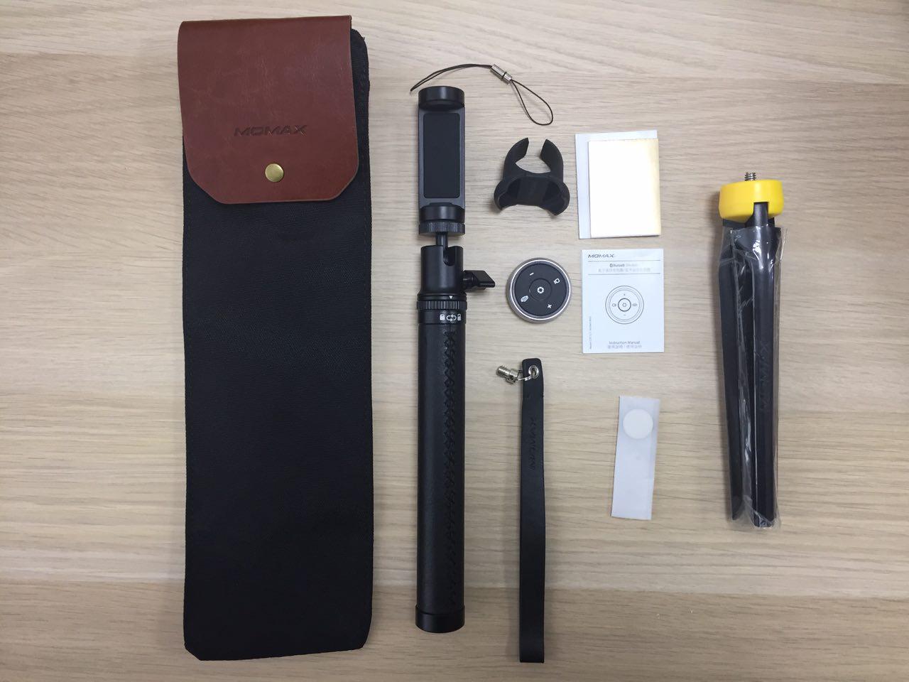 Монопод-держатель MOMAX Selfie Pro, комплект 2 в 1 (KMS4)